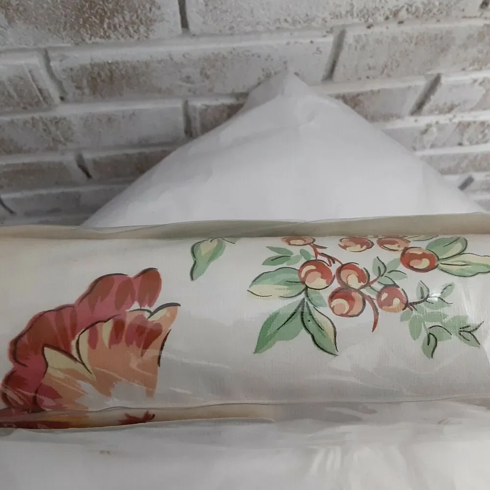 Vintage New Martha Stewart Floral Bouquet Oblong 60x104 Tablecloth